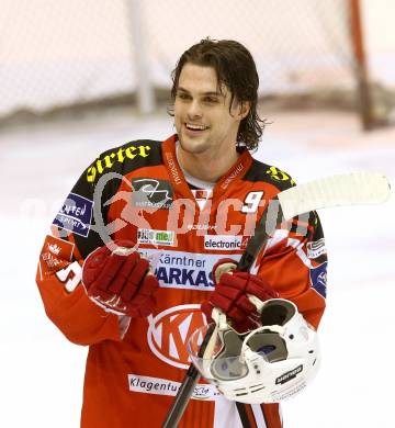 EBEL. Eishockey Bundesliga. KAC gegen HC TWK Innsbruck.  Luke Pither (KAC). Klagenfurt, am 10.2.2015.
Foto: Kuess 

---
pressefotos, pressefotografie, kuess, qs, qspictures, sport, bild, bilder, bilddatenbank