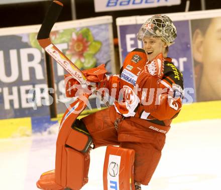 EBEL. Eishockey Bundesliga. KAC gegen HC TWK Innsbruck. Jubel Pekka Tuokkola (KAC). Klagenfurt, am 10.2.2015.
Foto: Kuess 

---
pressefotos, pressefotografie, kuess, qs, qspictures, sport, bild, bilder, bilddatenbank