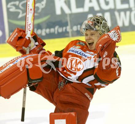 EBEL. Eishockey Bundesliga. KAC gegen HC TWK Innsbruck.  Jubel Pekka Tuokkola (KAC). Klagenfurt, am 10.2.2015.
Foto: Kuess 

---
pressefotos, pressefotografie, kuess, qs, qspictures, sport, bild, bilder, bilddatenbank