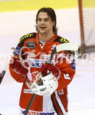 EBEL. Eishockey Bundesliga. KAC gegen HC TWK Innsbruck. Luke Pither (KAC). Klagenfurt, am 10.2.2015.
Foto: Kuess 

---
pressefotos, pressefotografie, kuess, qs, qspictures, sport, bild, bilder, bilddatenbank