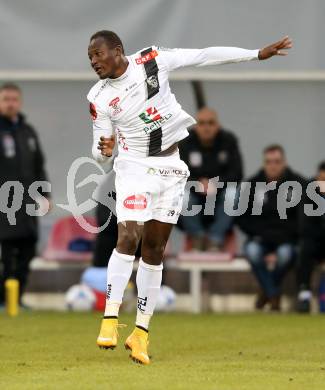 Fussball Bundesliga. RZ Pellets WAC gegen FK Austria Wien. Oussale Ouebalena Herve Marouf (WAC). Klagenfiurt, am 15.2.2015.
Foto: Kuess

---
pressefotos, pressefotografie, kuess, qs, qspictures, sport, bild, bilder, bilddatenbank