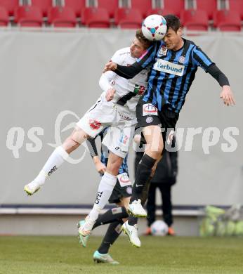 Fussball Bundesliga. RZ Pellets WAC gegen FK Austria Wien. Tadej Trdina,  (WAC), Vanche Shikov (Wien). Klagenfiurt, am 15.2.2015.
Foto: Kuess

---
pressefotos, pressefotografie, kuess, qs, qspictures, sport, bild, bilder, bilddatenbank