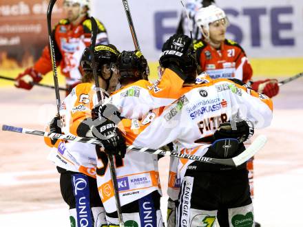 EBEL. Eishockey Bundesliga. KAC gegen Moser Medical Graz 99ers. Torjubel   (Graz). Klagenfurt, am 15.2.2015.
Foto: Kuess 

---
pressefotos, pressefotografie, kuess, qs, qspictures, sport, bild, bilder, bilddatenbank