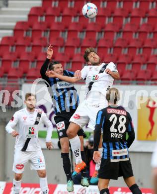 Fussball Bundesliga. RZ Pellets WAC gegen FK Austria Wien. Boris Huettenbrenner,  (WAC), Alexander Gorgon (Wien). Klagenfiurt, am 15.2.2015.
Foto: Kuess

---
pressefotos, pressefotografie, kuess, qs, qspictures, sport, bild, bilder, bilddatenbank