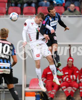 Fussball Bundesliga. RZ Pellets WAC gegen FK Austria Wien. Tadej Trdina,  (WAC), Alexander Gorgon (Wien). Klagenfiurt, am 15.2.2015.
Foto: Kuess

---
pressefotos, pressefotografie, kuess, qs, qspictures, sport, bild, bilder, bilddatenbank