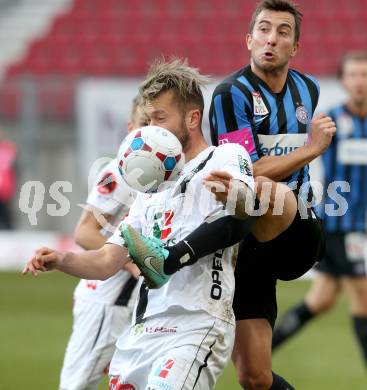 Fussball Bundesliga. RZ Pellets WAC gegen FK Austria Wien. Peter Zulj,  (WAC), Markus Suttner (Wien). Klagenfiurt, am 15.2.2015.
Foto: Kuess

---
pressefotos, pressefotografie, kuess, qs, qspictures, sport, bild, bilder, bilddatenbank