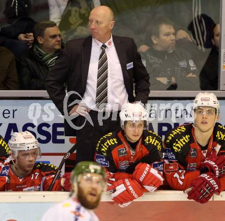 EBEL. Eishockey Bundesliga. KAC gegen HCB Suedtirol. Trainer Doug Mason (KAC). Klagenfurt, am 20.2.2015.
Foto: Kuess 

---
pressefotos, pressefotografie, kuess, qs, qspictures, sport, bild, bilder, bilddatenbank