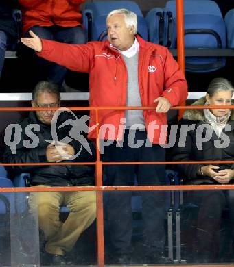 EBEL. Eishockey Bundesliga. KAC gegen HCB Suedtirol. Dr. Hellmuth Reichel (KAC). Klagenfurt, am 20.2.2015.
Foto: Kuess 

---
pressefotos, pressefotografie, kuess, qs, qspictures, sport, bild, bilder, bilddatenbank