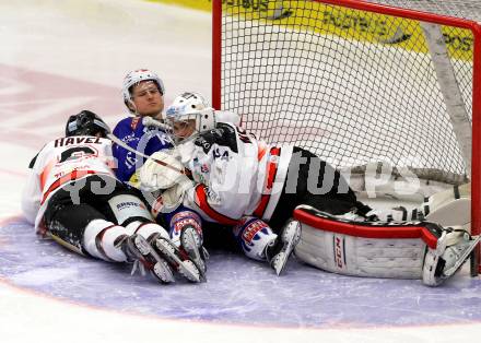 EBEL. Eishockey Bundesliga. EC VSV gegen Orli Znojmo. Daniel Nageler,  (VSV), Radek Havel, Patrik Nechvatal (Orli Znojmo). Villach, am 22.2.2015.
Foto: Kuess 


---
pressefotos, pressefotografie, kuess, qs, qspictures, sport, bild, bilder, bilddatenbank