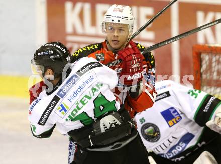 EBEL. Eishockey Bundesliga. KAC gegen HDD Telemach Olimpila Ljubljana. Kim Stroemberg (KAC), Matej Hocevar Ljubljana). Klagenfurt, am 24.2.2015.
Foto: Kuess
---
pressefotos, pressefotografie, kuess, qs, qspictures, sport, bild, bilder, bilddatenbank