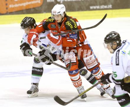 EBEL. Eishockey Bundesliga. KAC gegen HDD Telemach Olimpila Ljubljana. Daniel Ban (KAC), Igor Cvetek Ljubljana). Klagenfurt, am 24.2.2015.
Foto: Kuess
---
pressefotos, pressefotografie, kuess, qs, qspictures, sport, bild, bilder, bilddatenbank