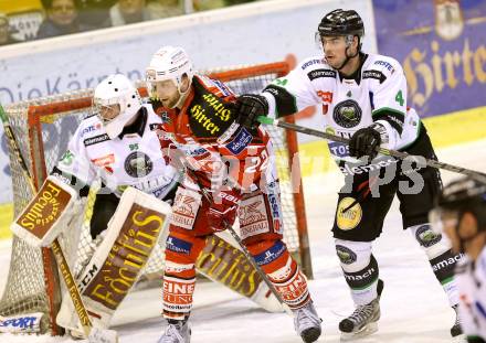 EBEL. Eishockey Bundesliga. KAC gegen HDD Telemach Olimpila Ljubljana. Thomas Poeck (KAC), Tomaz Trelc, Igor Cvetek Ljubljana). Klagenfurt, am 24.2.2015.
Foto: Kuess
---
pressefotos, pressefotografie, kuess, qs, qspictures, sport, bild, bilder, bilddatenbank