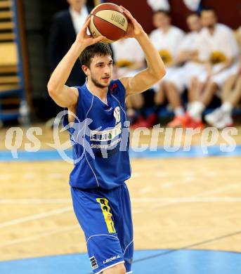 Basketball 2.Bundesliga 2014/15 Grunddurchgang 21.Runde. Woerthersee Piraten gegen BBU Salzburg. Lorenz Rattey (Salzburg). Klagenfurt, am 28.2.1015.
Foto: Kuess
---
pressefotos, pressefotografie, kuess, qs, qspictures, sport, bild, bilder, bilddatenbank