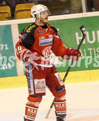 EBEL. Eishockey Bundesliga. KAC gegen Dornbirner Eishockey Club. Jubel Stefan Geier (KAC). Klagenfurt, am 3.3.2015.
Foto: Kuess 

---
pressefotos, pressefotografie, kuess, qs, qspictures, sport, bild, bilder, bilddatenbank