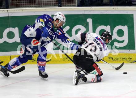 EBEL. Eishockey Bundesliga. EC VSV gegen SAPA Fehervar AV19. Stefan Bacher,  (VSV), Brandon Marino (Alba Volan). Villach, am 3.3.2015.
Foto: Kuess 


---
pressefotos, pressefotografie, kuess, qs, qspictures, sport, bild, bilder, bilddatenbank