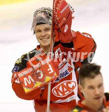 EBEL. Eishockey Bundesliga. KAC gegen Dornbirner Eishockey Club.  Jubel Pekka Tuokkola (KAC). Klagenfurt, am 3.3.2015.
Foto: Kuess 

---
pressefotos, pressefotografie, kuess, qs, qspictures, sport, bild, bilder, bilddatenbank