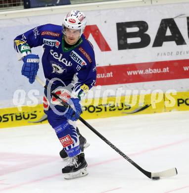 EBEL. Eishockey Bundesliga. EC VSV gegen SAPA Fehervar AV19.  Stefan Bacher (VSV). Villach, am 3.3.2015.
Foto: Kuess 


---
pressefotos, pressefotografie, kuess, qs, qspictures, sport, bild, bilder, bilddatenbank