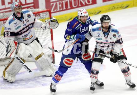 EBEL. Eishockey Bundesliga. EC VSV gegen SAPA Fehervar AV19.  Benjamin Petrik,  (VSV), Johan Ejdepalm, Christian Engstrand (Alba Volan). Villach, am 3.3.2015.
Foto: Kuess 


---
pressefotos, pressefotografie, kuess, qs, qspictures, sport, bild, bilder, bilddatenbank