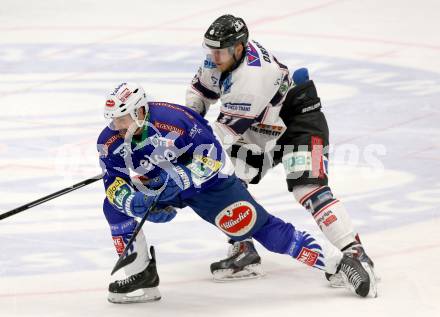 EBEL. Eishockey Bundesliga. EC VSV gegen SAPA Fehervar AV19.   Klemen Pretnar, (VSV), Attila Orban  (Alba Volan). Villach, am 3.3.2015.
Foto: Kuess 


---
pressefotos, pressefotografie, kuess, qs, qspictures, sport, bild, bilder, bilddatenbank