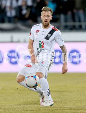 Fussball Bundesliga. RZ Pellets WAC gegen SV Josko Ried.  Peter Zulj (WAC). Wolfsberg, am 4.3.2015.
Foto: Kuess

---
pressefotos, pressefotografie, kuess, qs, qspictures, sport, bild, bilder, bilddatenbank