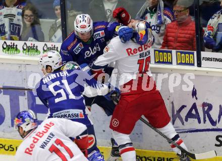 EBEL. Eishockey Bundesliga. EC VSV gegen EC Red Bull Salzburg. Stefan Bacher,  (VSV), Kyle Beach (Salzburg). Villach, am 8.3.2015.
Foto: Kuess 


---
pressefotos, pressefotografie, kuess, qs, qspictures, sport, bild, bilder, bilddatenbank