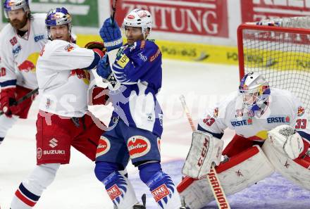 EBEL. Eishockey Bundesliga. EC VSV gegen EC Red Bull Salzburg. Cole Jarrett,  (VSV), Brian Fahey, Luka Gracnar (Salzburg). Villach, am 13.3.2015.
Foto: Kuess 


---
pressefotos, pressefotografie, kuess, qs, qspictures, sport, bild, bilder, bilddatenbank