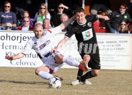 Fussball Regionalliga. SAK gegen RZ Pellets WAC Amateure. Christian Dlopst, (SAK), Alexander Hofer (WAC). Klagenfurt, am 14.3.2015.
Foto: Kuess
---
pressefotos, pressefotografie, kuess, qs, qspictures, sport, bild, bilder, bilddatenbank