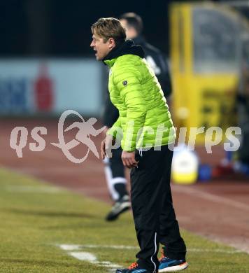 Fussball Bundesliga. RZ Pellets WAC gegen SC Wiener Neustadt.  Trainer Helgi Kolvidsson (Wiener Neustadt). Wolfsberg, am 14.3.2015.
Foto: Kuess

---
pressefotos, pressefotografie, kuess, qs, qspictures, sport, bild, bilder, bilddatenbank