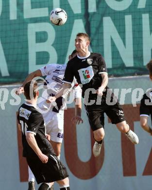 Fussball Regionalliga. SAK gegen RZ Pellets WAC Amateure. Murat Veliu,  (SAK), Alexander Hofer (WAC). Klagenfurt, am 14.3.2015.
Foto: Kuess
---
pressefotos, pressefotografie, kuess, qs, qspictures, sport, bild, bilder, bilddatenbank