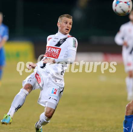 Fussball Bundesliga. RZ Pellets WAC gegen SC Wiener Neustadt. Manuel Kerhe (WAC). Wolfsberg, am 14.3.2015.
Foto: Kuess

---
pressefotos, pressefotografie, kuess, qs, qspictures, sport, bild, bilder, bilddatenbank