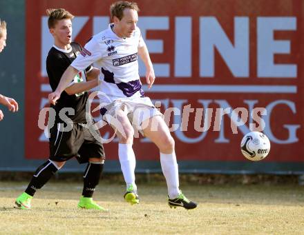 Fussball Regionalliga. SAK gegen RZ Pellets WAC Amateure. Uros Roser, Mario  (SAK), Walter Rumbold (WAC). Klagenfurt, am 14.3.2015.
Foto: Kuess
---
pressefotos, pressefotografie, kuess, qs, qspictures, sport, bild, bilder, bilddatenbank