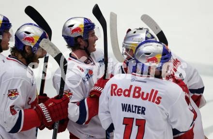 EBEL. Eishockey Bundesliga. EC VSV gegen EC Red Bull Salzburg. Jubel Salzburg. Villach, am 13.3.2015.
Foto: Kuess 


---
pressefotos, pressefotografie, kuess, qs, qspictures, sport, bild, bilder, bilddatenbank