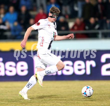 Fussball Bundesliga. RZ Pellets WAC gegen SC Wiener Neustadt.  Tadej Trdina (WAC). Wolfsberg, am 14.3.2015.
Foto: Kuess

---
pressefotos, pressefotografie, kuess, qs, qspictures, sport, bild, bilder, bilddatenbank