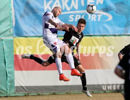 Fussball Regionalliga. SAK gegen RZ Pellets WAC Amateure. Christian Dlopst, (SAK), Maximilian Ritscher  (WAC). Klagenfurt, am 14.3.2015.
Foto: Kuess
---
pressefotos, pressefotografie, kuess, qs, qspictures, sport, bild, bilder, bilddatenbank