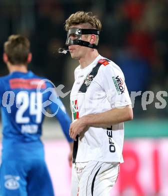 Fussball Bundesliga. RZ Pellets WAC gegen SC Wiener Neustadt.  Tadej Trdina (WAC). Wolfsberg, am 14.3.2015.
Foto: Kuess

---
pressefotos, pressefotografie, kuess, qs, qspictures, sport, bild, bilder, bilddatenbank