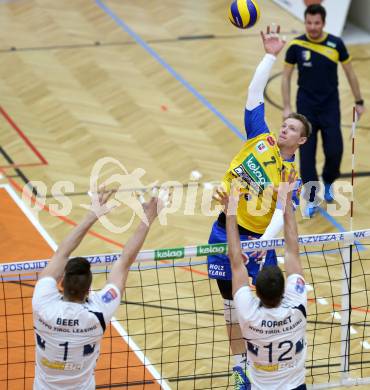 Volleyball. Middle European League. MEVZA. SK Posojilnica Aich/Dob gegen Hypo Tirol VT. Stanislaw Wawrzynczyk (Aich/Dob). Bleiburg, 15.3.2015
Foto: Kuess

---
pressefotos, pressefotografie, kuess, qs, qspictures, sport, bild, bilder, bilddatenbank