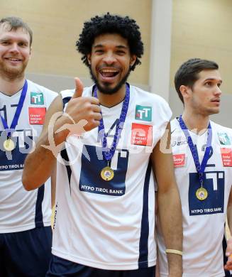 Volleyball. Middle European League. MEVZA. SK Posojilnica Aich/Dob gegen Hypo Tirol VT. Douglas Duarte Da Silva (Tirol). Bleiburg, 15.3.2015
Foto: Kuess

---
pressefotos, pressefotografie, kuess, qs, qspictures, sport, bild, bilder, bilddatenbank