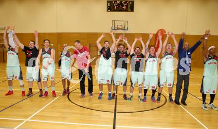 Basketball 2.Bundesliga 2014/15 Play off. Viertelfinale. Raiders Villach gegen Mistelbach Mustangs. Jubel (Villach). Villach, am 21.3.2015.
Foto: Kuess
---
pressefotos, pressefotografie, kuess, qs, qspictures, sport, bild, bilder, bilddatenbank