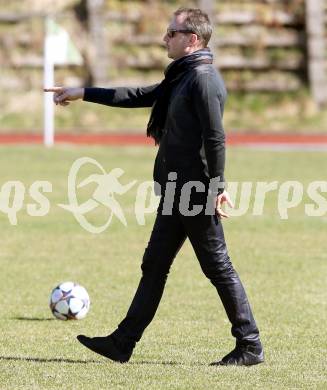 Fussball Kaerntner Liga. Voelkermarkt gegen Annabichler SV.  Trainer Dietmar Thuller  (ASV). Voelkermarkt , am 28.3.2015.
Foto: Kuess
---
pressefotos, pressefotografie, kuess, qs, qspictures, sport, bild, bilder, bilddatenbank