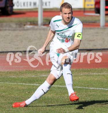 Fussball Kaerntner Liga. Voelkermarkt gegen Annabichler SV.  Mario Presterl (Voelkermarkt). Voelkermarkt , am 28.3.2015.
Foto: Kuess
---
pressefotos, pressefotografie, kuess, qs, qspictures, sport, bild, bilder, bilddatenbank