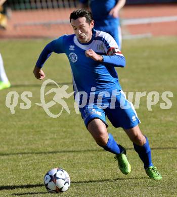 Fussball Kaerntner Liga. Voelkermarkt gegen Annabichler SV.  Almedin Hota (ASV). Voelkermarkt , am 28.3.2015.
Foto: Kuess
---
pressefotos, pressefotografie, kuess, qs, qspictures, sport, bild, bilder, bilddatenbank