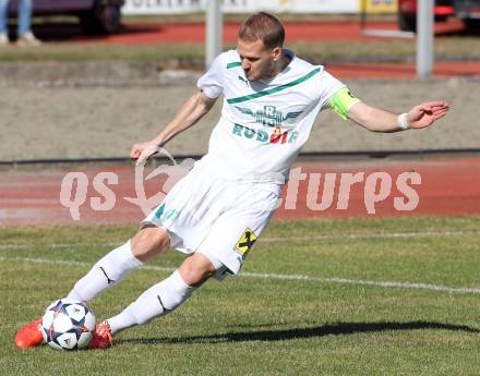 Fussball Kaerntner Liga. Voelkermarkt gegen Annabichler SV.  Mario Presterl (Voelkermarkt). Voelkermarkt , am 28.3.2015.
Foto: Kuess
---
pressefotos, pressefotografie, kuess, qs, qspictures, sport, bild, bilder, bilddatenbank