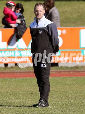 Fussball Kaerntner Liga. Voelkermarkt gegen Annabichler SV.  Trainer Kurt Stuck (Voelkermarkt). Voelkermarkt , am 28.3.2015.
Foto: Kuess
---
pressefotos, pressefotografie, kuess, qs, qspictures, sport, bild, bilder, bilddatenbank