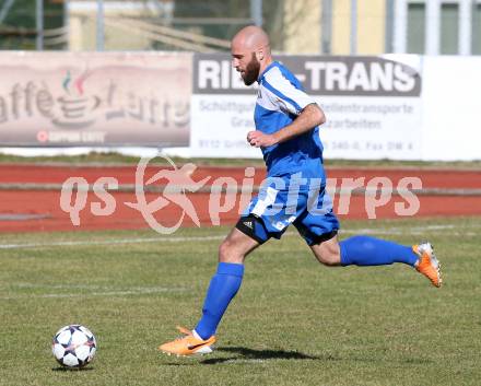 Fussball Kaerntner Liga. Voelkermarkt gegen Annabichler SV.  Stephan Mathias Stueckler (ASV). Voelkermarkt , am 28.3.2015.
Foto: Kuess
---
pressefotos, pressefotografie, kuess, qs, qspictures, sport, bild, bilder, bilddatenbank