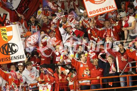 EBEL. Eishockey Bundesliga. KAC gegen EC Red Bull Salzburg. Fans (KAC). Klagenfurt, am 29.3.2015.
Foto: Kuess 

---
pressefotos, pressefotografie, kuess, qs, qspictures, sport, bild, bilder, bilddatenbank