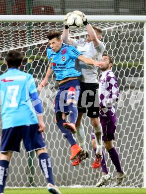 Fussball Regionalliga. SK Austria Klagenfurt gegen Gurten. Filip Dmitrovic (Klagenfurt). Klagenfurt,  4.4.2015.
Foto: Kuess
---
pressefotos, pressefotografie, kuess, qs, qspictures, sport, bild, bilder, bilddatenbank