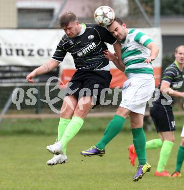 Fussball 1. KLasse Obere Play off. Donau gegen ASK Klagenfurt.  Alexander Percher, (Donau), Boris Tomic  (ASK). Klagenfurt, am 4.4.2015.
Foto: Kuess
---
pressefotos, pressefotografie, kuess, qs, qspictures, sport, bild, bilder, bilddatenbank