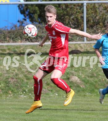 Fussball Unterliga Ost. Ludmannsdorf gegen SG Magdalensberg/Eberndorfer AC. Michael Krainer (Ludmannsdorf). Ludmannsdorf, am 5.4.2015.
Foto: Kuess
---
pressefotos, pressefotografie, kuess, qs, qspictures, sport, bild, bilder, bilddatenbank