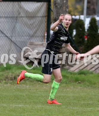 Fussball 1. KLasse Obere Play off. Donau gegen ASK Klagenfurt. Torjubel Martin Richard Linder  (ASK). Klagenfurt, am 4.4.2015.
Foto: Kuess
---
pressefotos, pressefotografie, kuess, qs, qspictures, sport, bild, bilder, bilddatenbank