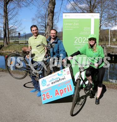 Woerthersee autofrei. Michael Jaindl (Kaernten Solar), Christian Salmhofer (Klimabuendnis Kaernten). Klagenfurt, 3.4.2015.
Foto: Kuess
---
pressefotos, pressefotografie, kuess, qs, qspictures, sport, bild, bilder, bilddatenbank